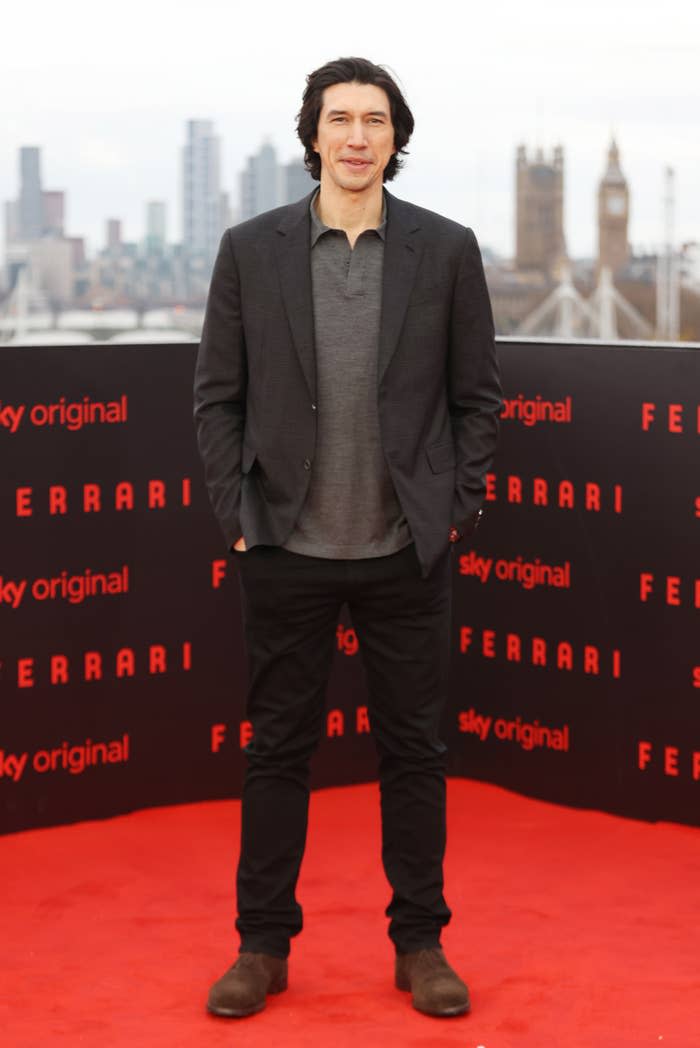 adam on the red carpet for ferrari