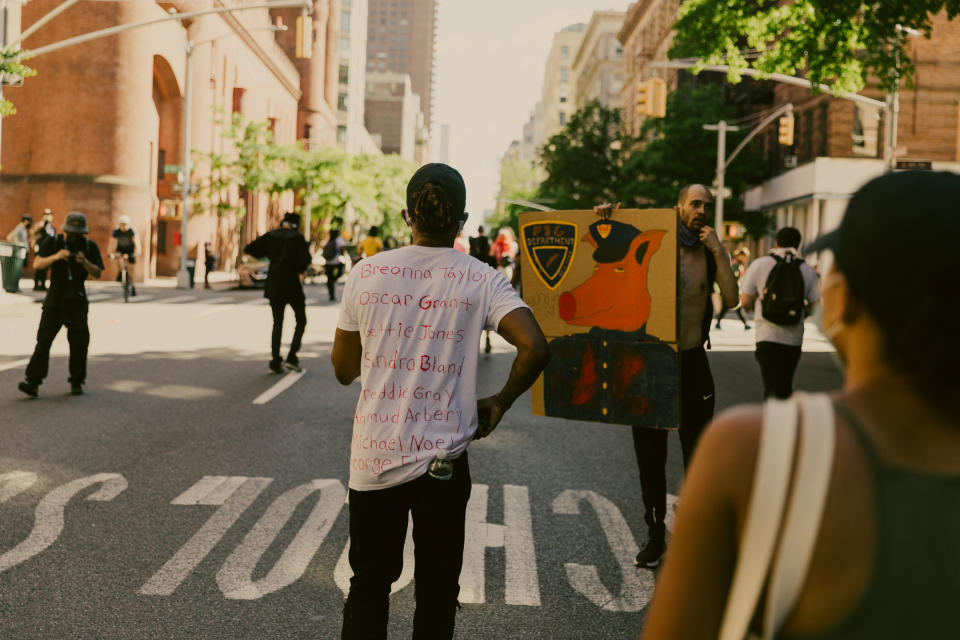 Protesters marched from Harlem to Times Square on May 30. | Mark Clennon