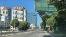 Empty streets and closed businesses are seen as locals stage a "silent strike", in Yangon