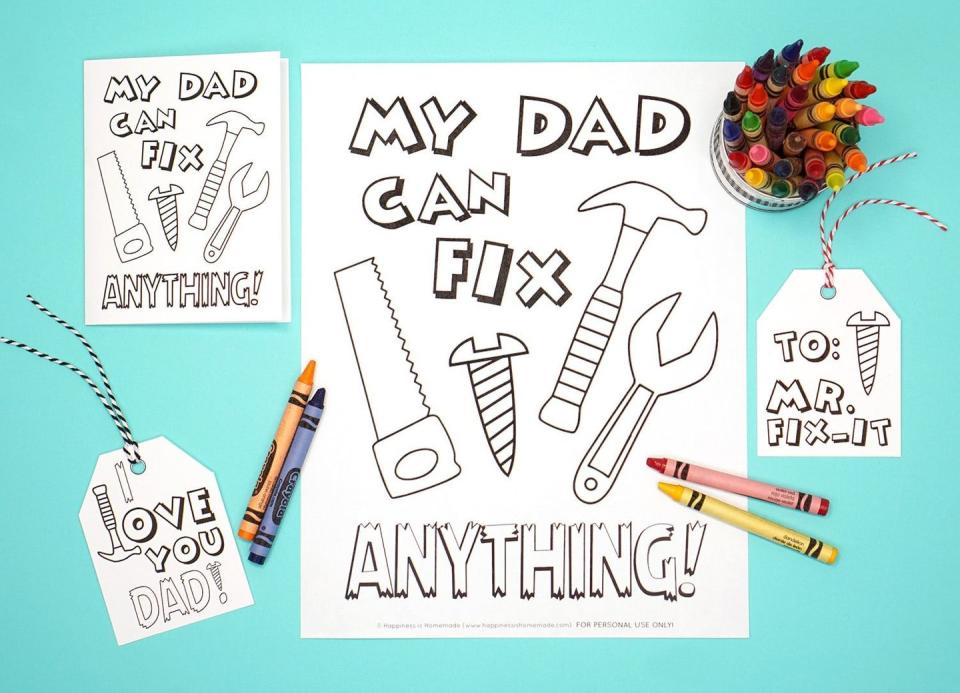 diy fathers day card ideas