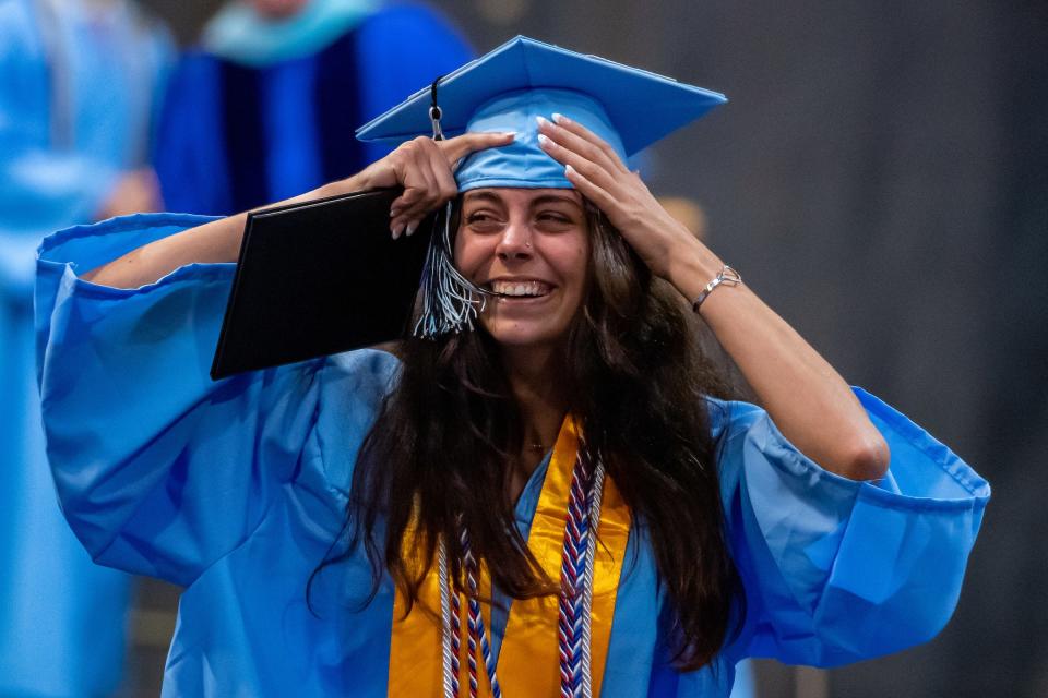 Ponte Vedra High School hosted its commencement program for the Class of 2022 at the UNF Arena on May 28, 2022.
Photo made May 28, 2022,
[Fran Ruchalski for the St. Augustine Record]