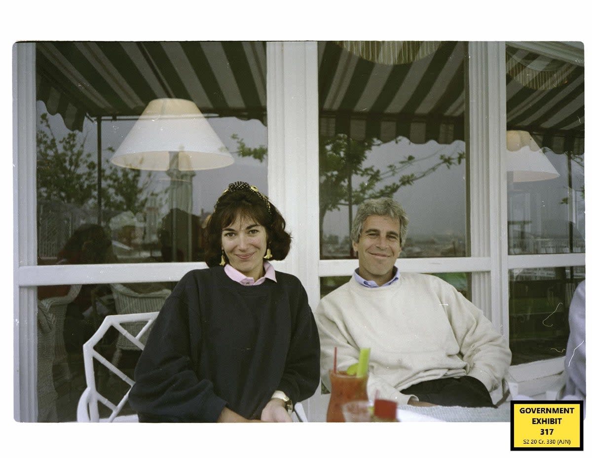 Ghislaine Maxwell with Jeffrey Epstein in a photo taken at the British royal family’s estate at Balmoral in the 1990s (PA Media)