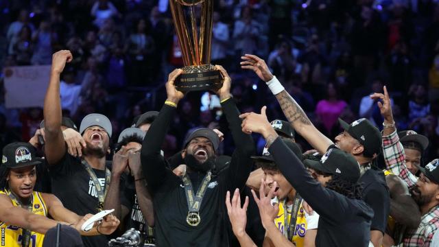 NBA Cup final: Anthony Davis and LeBron James inspire LA Lakers to historic  win against Indiana Pacers