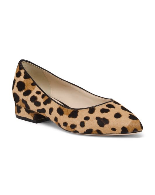 Cole Haan Animal Print Comfort Leather Flats