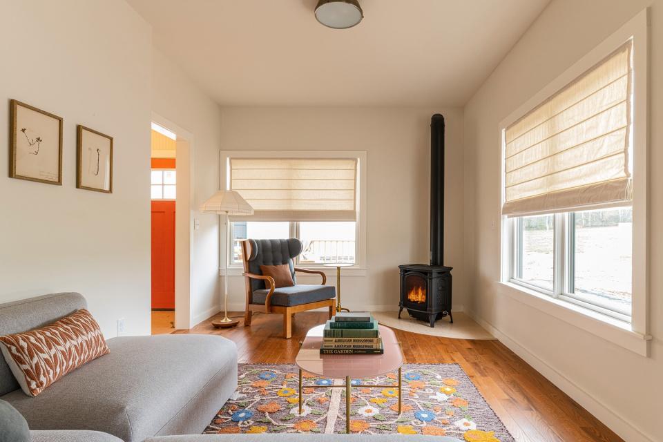 The living area in the new suites at Kenoza Hall