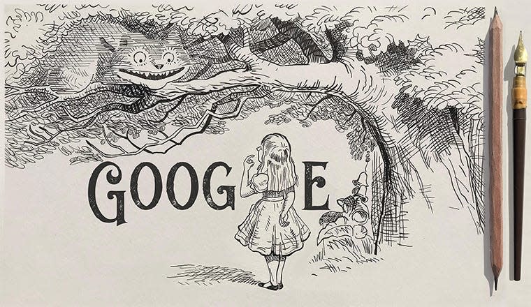 Google celebrates Sir John Tenniel, the illustrator behind "Alice's Adventures in Wonderland" on his 200th birthday anniversary.