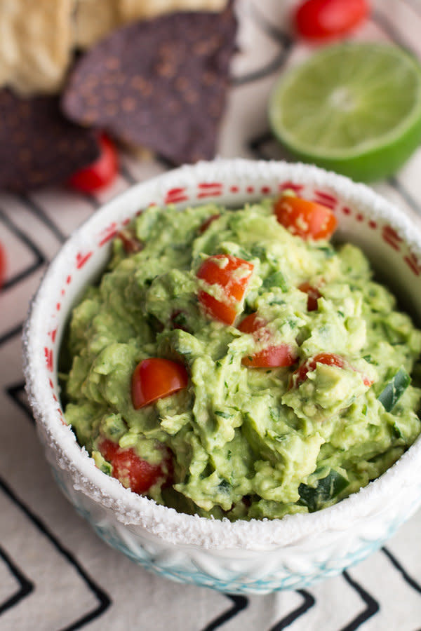 <strong>Get the <a href="http://www.halfbakedharvest.com/ridiculously-easy-classic-fiesta-guacamole/" target="_blank">Easy Classic Fiesta Guacamole recipe</a> from Half Baked Harvest</strong>