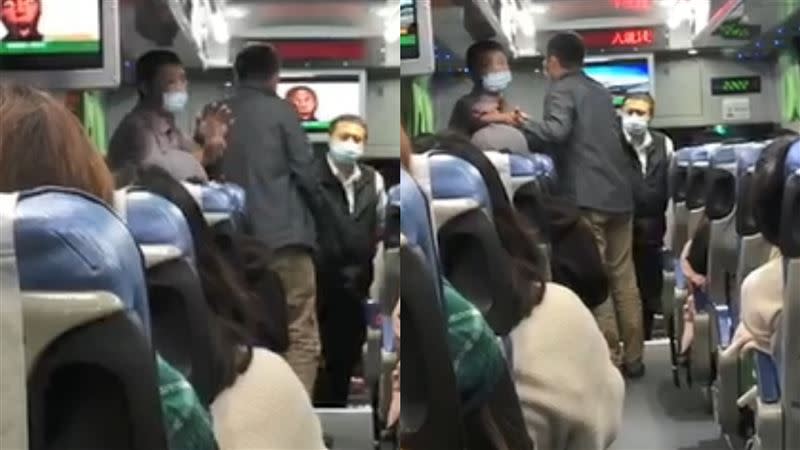 不滿司機「開太久」！酒醉男撞破車窗怒吼：我台電的。（圖／民眾李育柔提供）