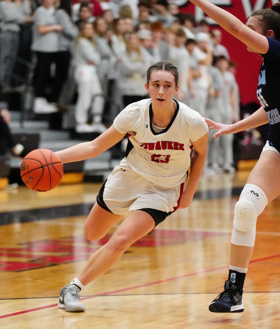 Giselle Janowski and Pewaukee are No. 1 again this week in our area girls basketball rankings.