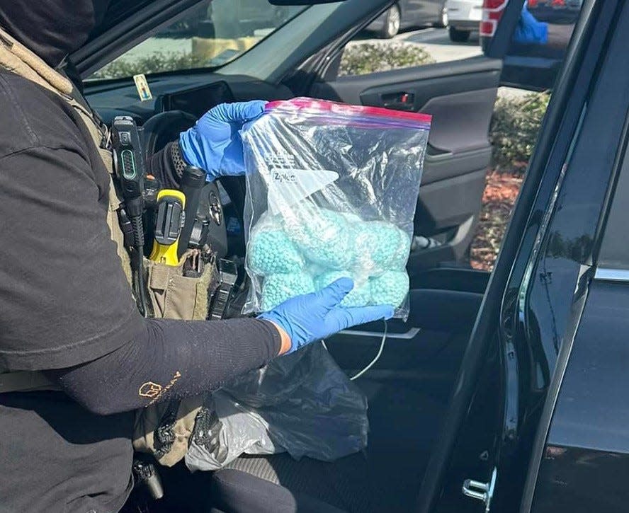 The seizure of 2.5 pounds, or 10,000 pills, of fentanyl during was announced by Martin County Sheriff's Office Thursday with officials saying the drug operation led to the arrests of three New York men on trafficking charges on Wednesday December 27,2023.