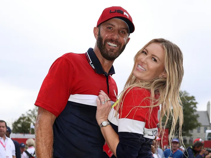 Dustin Johnson and Paulina Gretzky at 43rd Ryder Cup in September 2021.