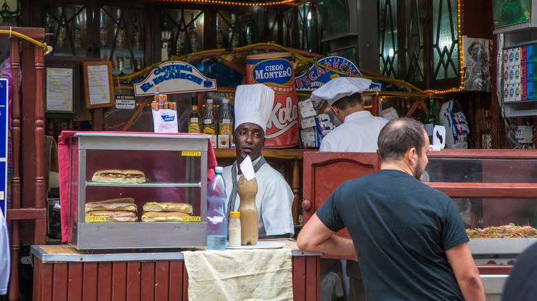 Sandwich stand in Havana Cuba