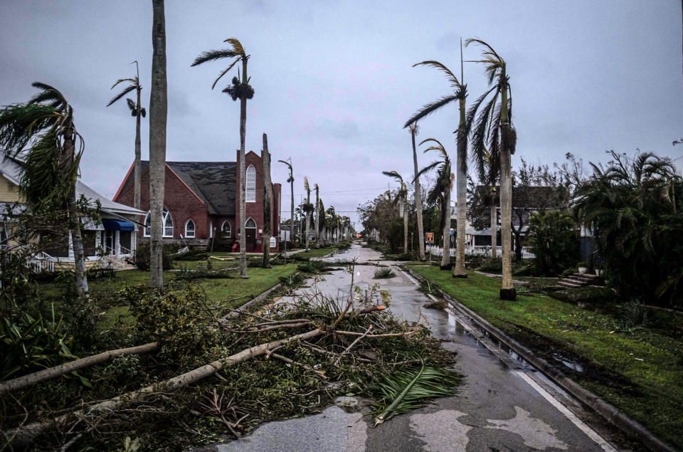 Image: Debris litters a street in the aftermath of Hurricane Ian in Punta Gorda, Fla., on Sept. 29, 2022. (Ricardo Arduengo / AFP - Getty Images)