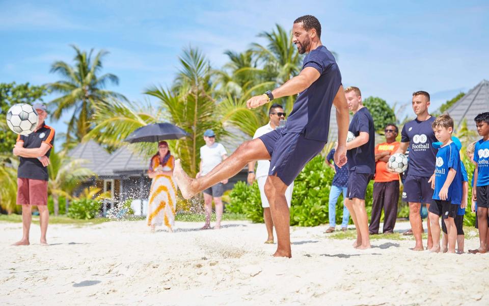 Improve your football on the beach