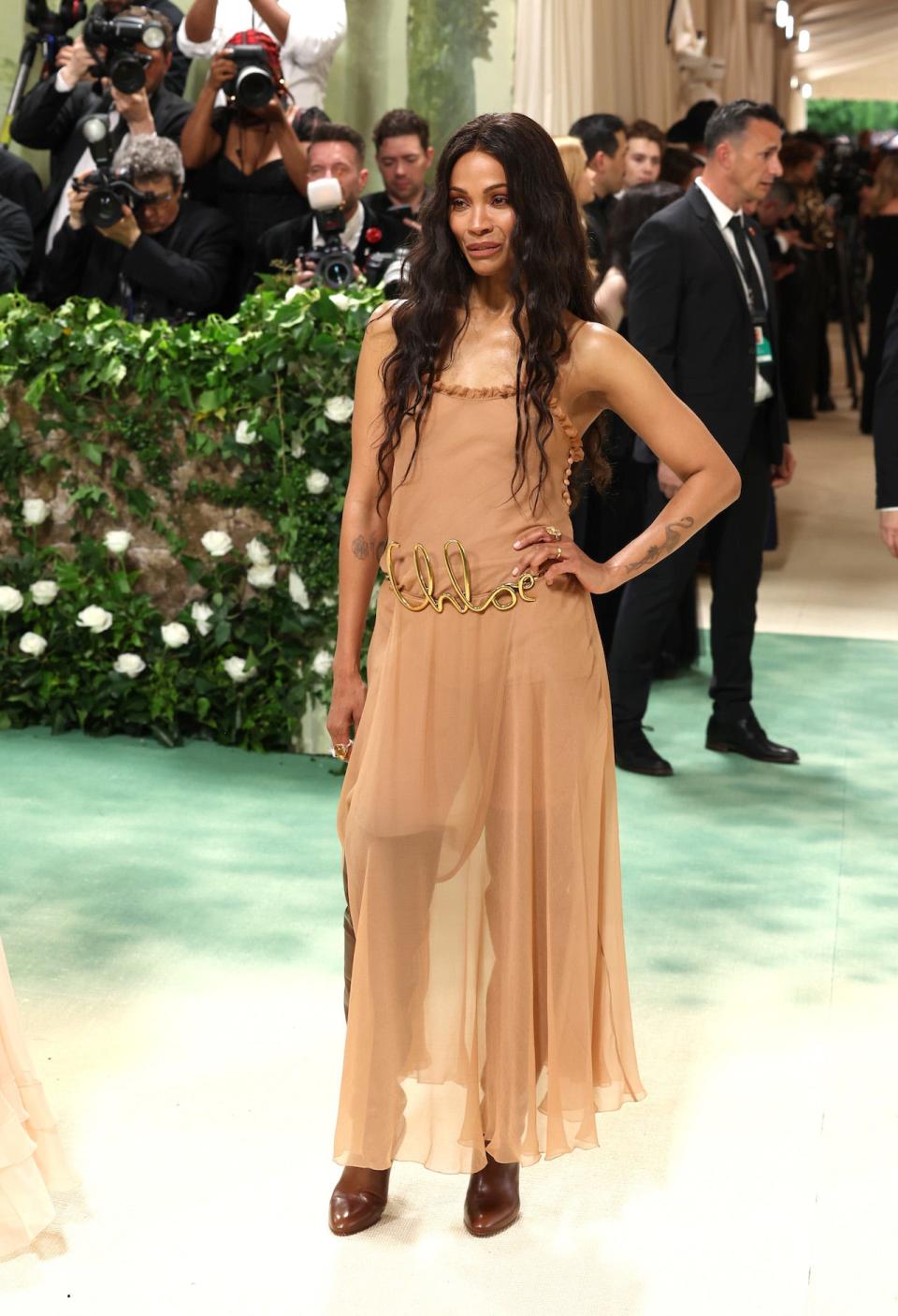 Zoe Saldaña at the 2024 Met Gala.