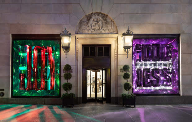 <p>Windows at Bergdorf Goodman's "Bergdorf Goodness" display at its New York flagship store. Photo: Ricky Zehavi/Courtesy of Bergdorf Goodman</p>