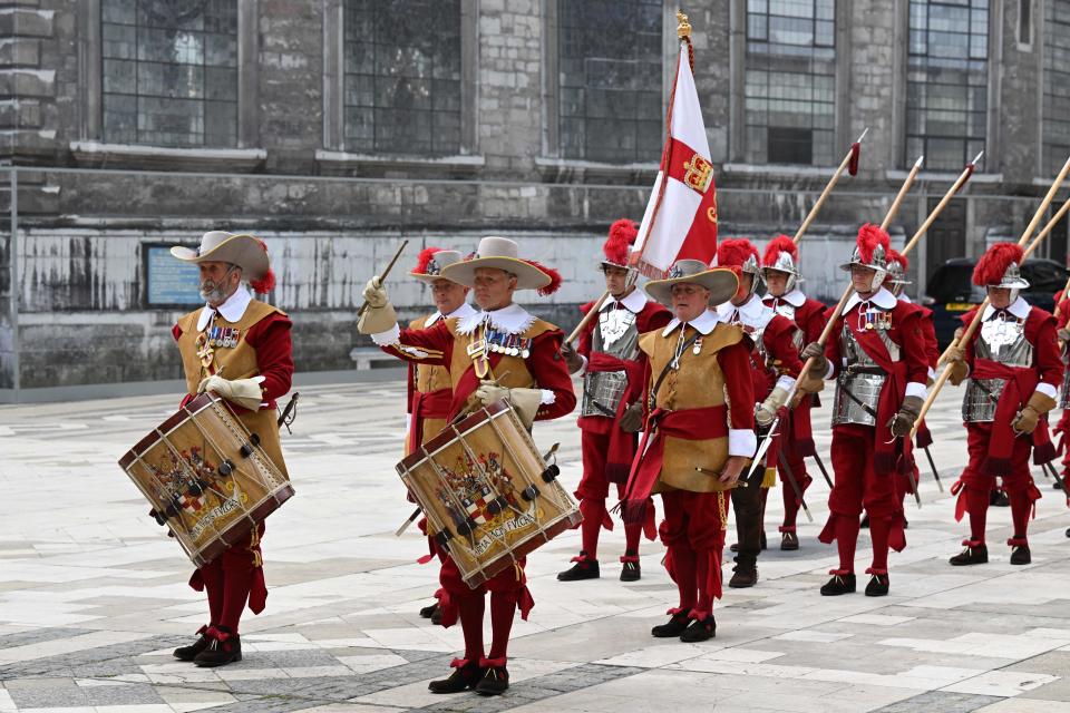 The Guildhall reception begins (AFP via Getty Images)