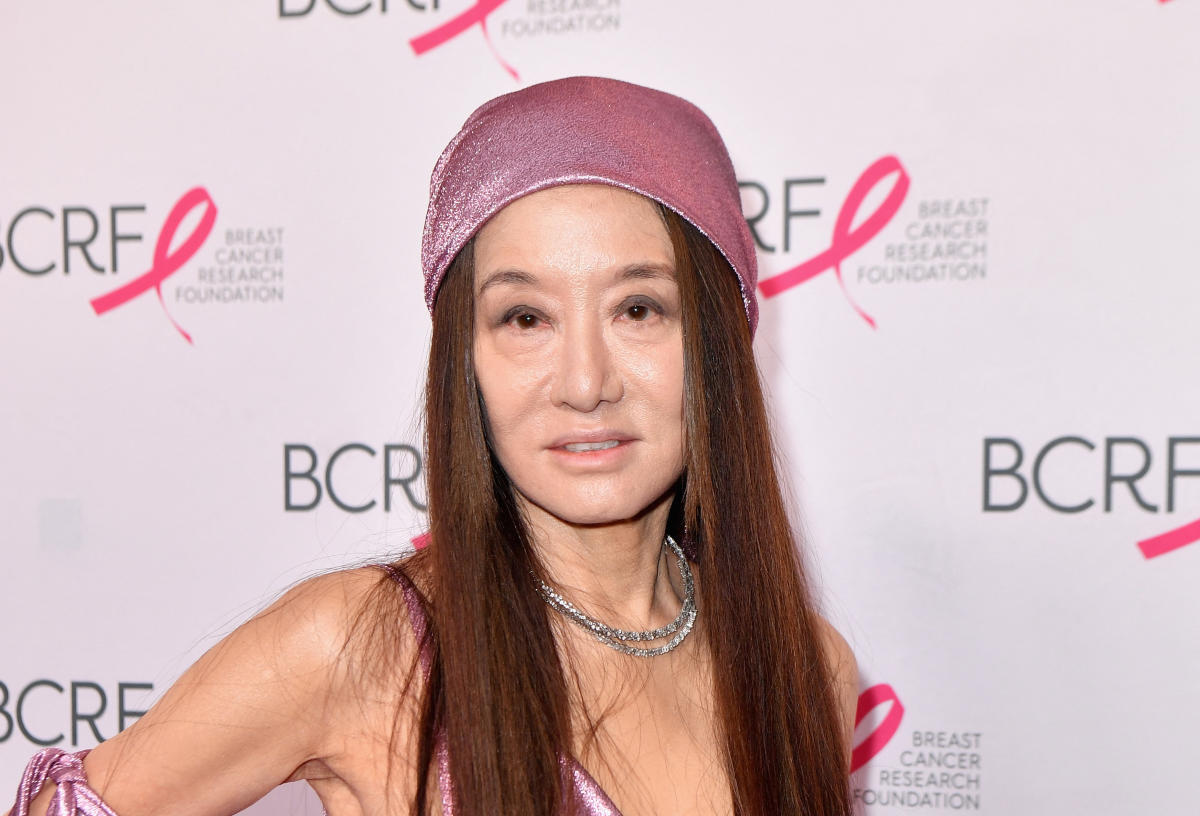 Vera Wang, 72, looks glamorous in plunging pink evening gown: 'Simply  ageless