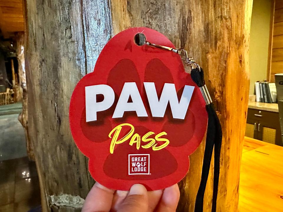 Great Wolf Lodge's Paw Pass.