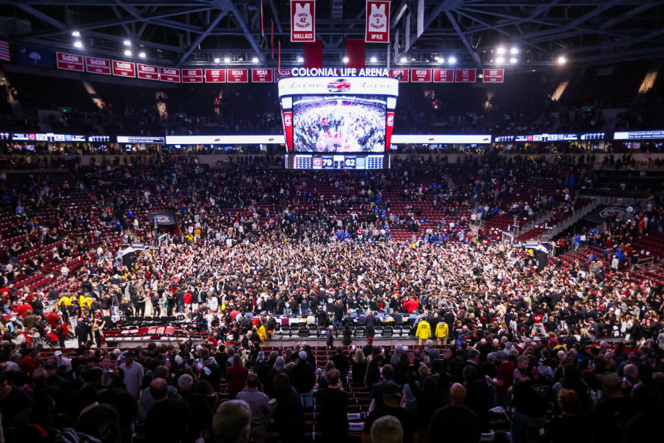 South Carolina’s 17-point win over Kentucky on Tuesday night marked its largest over a top-10 team in program history. 