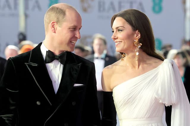 Chris Jackson - WPA Pool/Getty Prince William and Kate Middleton at the 2023 BAFTAs