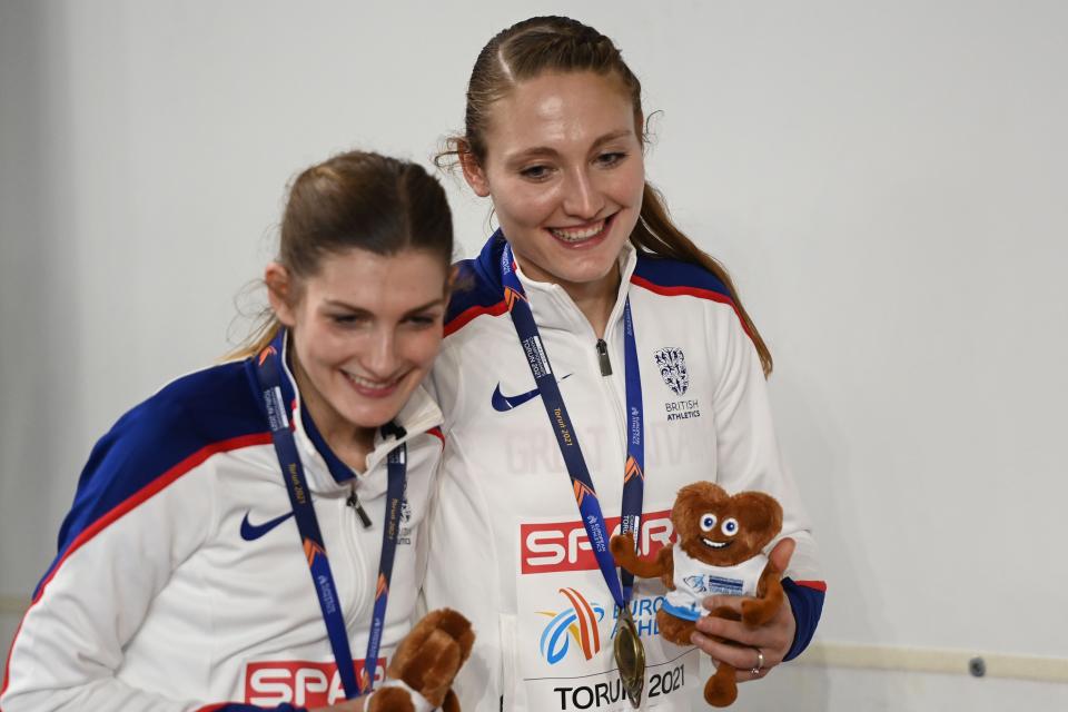 Ockenden (l) and Markovc (r) celebrateAFP via Getty Images