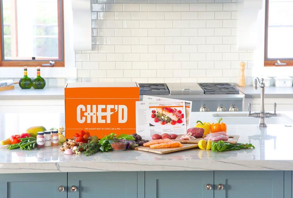 <p>This is the food delivery kit for foodies. <a rel="nofollow noopener" href="https://www.chefd.com/" target="_blank" data-ylk="slk:Chef'd;elm:context_link;itc:0;sec:content-canvas" class="link ">Chef'd</a> offers themed meal plans, including the <a rel="nofollow noopener" href="https://www.chefd.com/collections/new-york-times-cooking-meal-plan" target="_blank" data-ylk="slk:New York Times Cooking Meal Plan;elm:context_link;itc:0;sec:content-canvas" class="link ">New York Times Cooking Meal Plan</a>, the <a rel="nofollow noopener" href="https://www.chefd.com/collections/atkins-meal-plan" target="_blank" data-ylk="slk:Atkins Meal Plan;elm:context_link;itc:0;sec:content-canvas" class="link ">Atkins Meal Plan</a>, and even menus designed by famous chefs.</p><p>Because this company doesn't require a subscription to use it, you can pick and order meals by breakfast, lunch, dinner, and dessert whenever you need them - like, say, when the in-laws are in town. Prices vary based on what you order.</p><p><a rel="nofollow noopener" href="https://www.chefd.com/" target="_blank" data-ylk="slk:SHOP NOW;elm:context_link;itc:0;sec:content-canvas" class="link ">SHOP NOW</a></p>