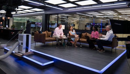 <span class="caption">Launching a new broadcast news network is fraught with difficulty.</span> <span class="attribution"><span class="source">Kirsty O'Connor/PA Images / Alamy Stock Photo</span></span>