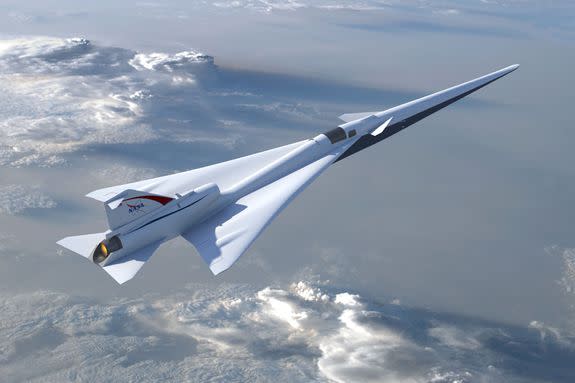 A conceptual graphic of what the NASA X-Plane prototype might look like.