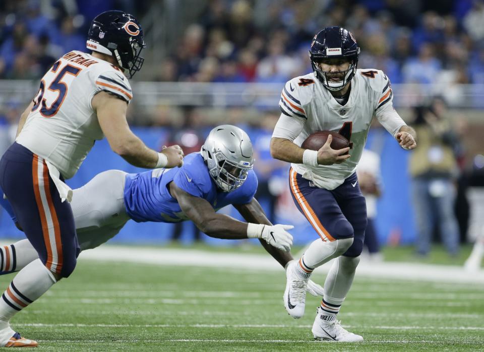 Chase Daniel had a decent game against the Lions on Thanksgiving, and with Mitch Trubisky out for another week, Daniel will get another chance to start. (AP Photo/Duane Burleson)