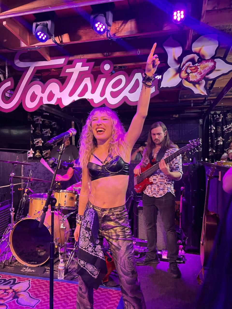 Hannah DeNike is shown auditioning at Tootsie's Orchid Lounge in Nashville. DeNike recently moved to Tennessee.