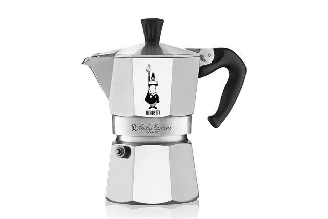 Leopold Vienna Moka Pot Stovetop Coffee Maker, Black, Stainless