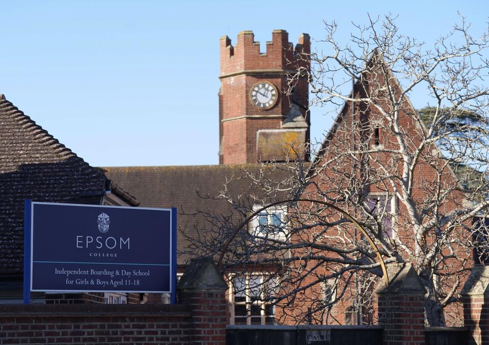 Epsom College in Surrey where the bodies of headmistress Emma Pattison, 45, her daughter Lettie, seven, and her husband George, 39, were found when officers were called to the private school by the South East Coast Ambulance Service at about 1.10am on Sunday morning. Picture date: Monday February 6, 2023.