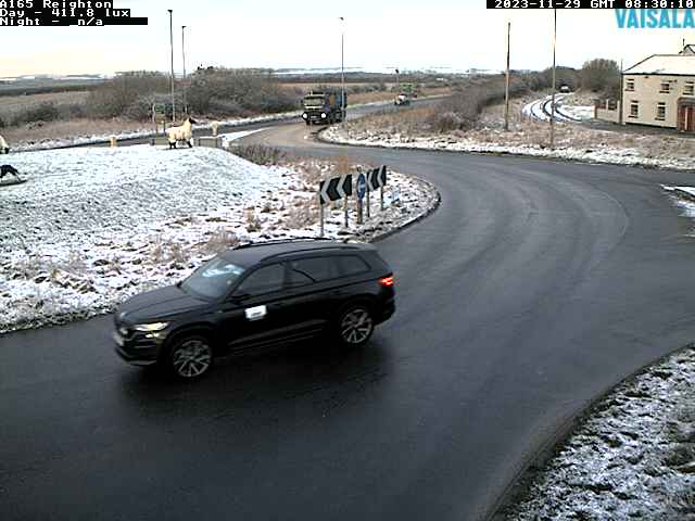 A165 near Reighton (North Yorkshire Council)