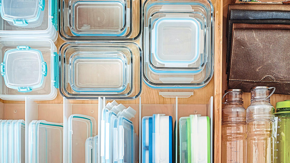 vertical Tupperware organization