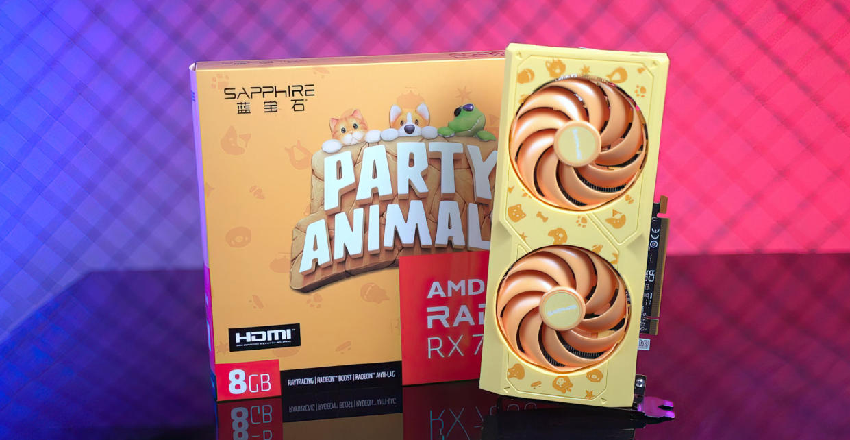  Sapphire RX 7600 Party Animals promo material 