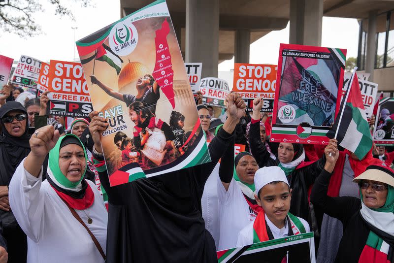 FILE PHOTO: Protest in support of Palestinians