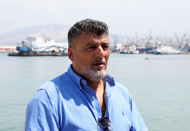 Jihad Medlej attends an interview with Reuters in Tripoli