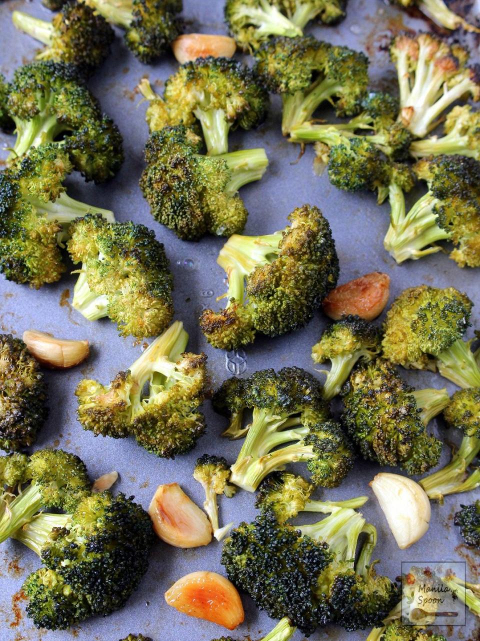 Roasted Broccoli with Garlic Butter and Lemon