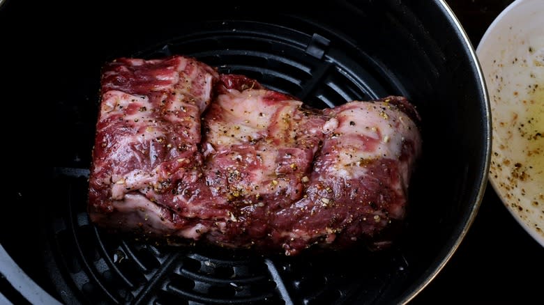 Beef in an air fryer