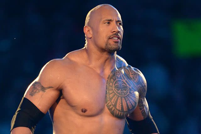 <p>Ron Elkman/Sports Imagery/Getty Images</p> Dwayne 'The Rock' Johnson