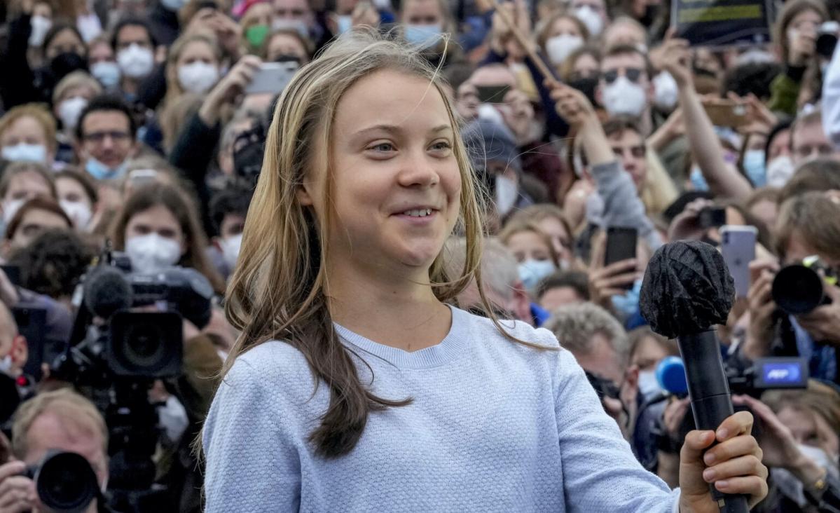 Greta Thunberg 'Rickrolls' climate concert with crazy dance moves - Boston  News, Weather, Sports