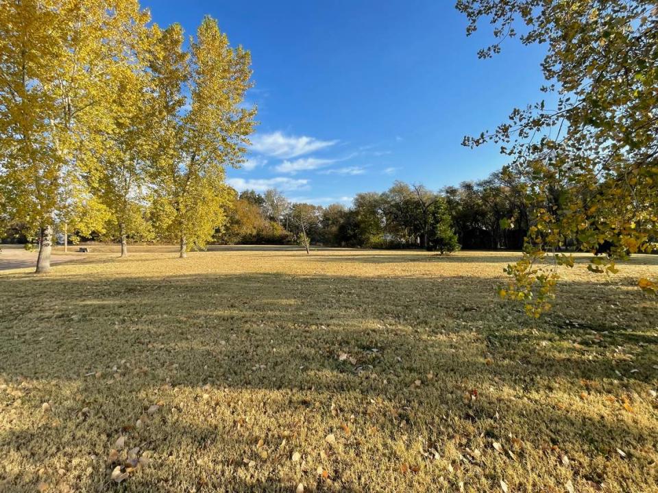 The 1.6 acre plot of land where the park is located will see the installation of a fitness equipment court next year. Eduardo Castillo/The Wichita Eagle