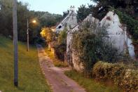 Overgrown trees and bushes in the deserted Gaudry street. The town's problems are traced back to the 1960s when plans for the Charles de Gaulle airport were finalised. The farming town was surrounded by acres of green space, perfect for an international airport. (Reuters)