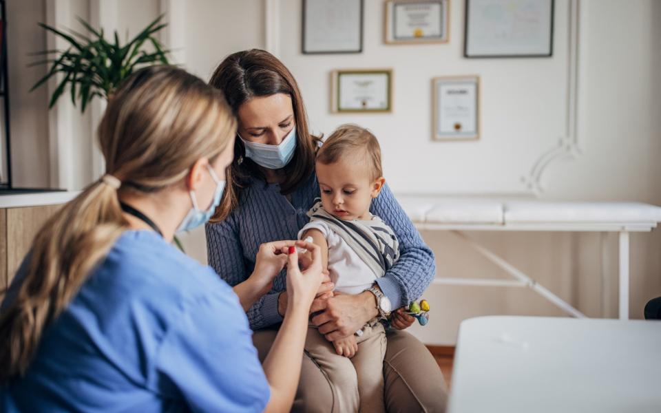 Child getting a vaccine