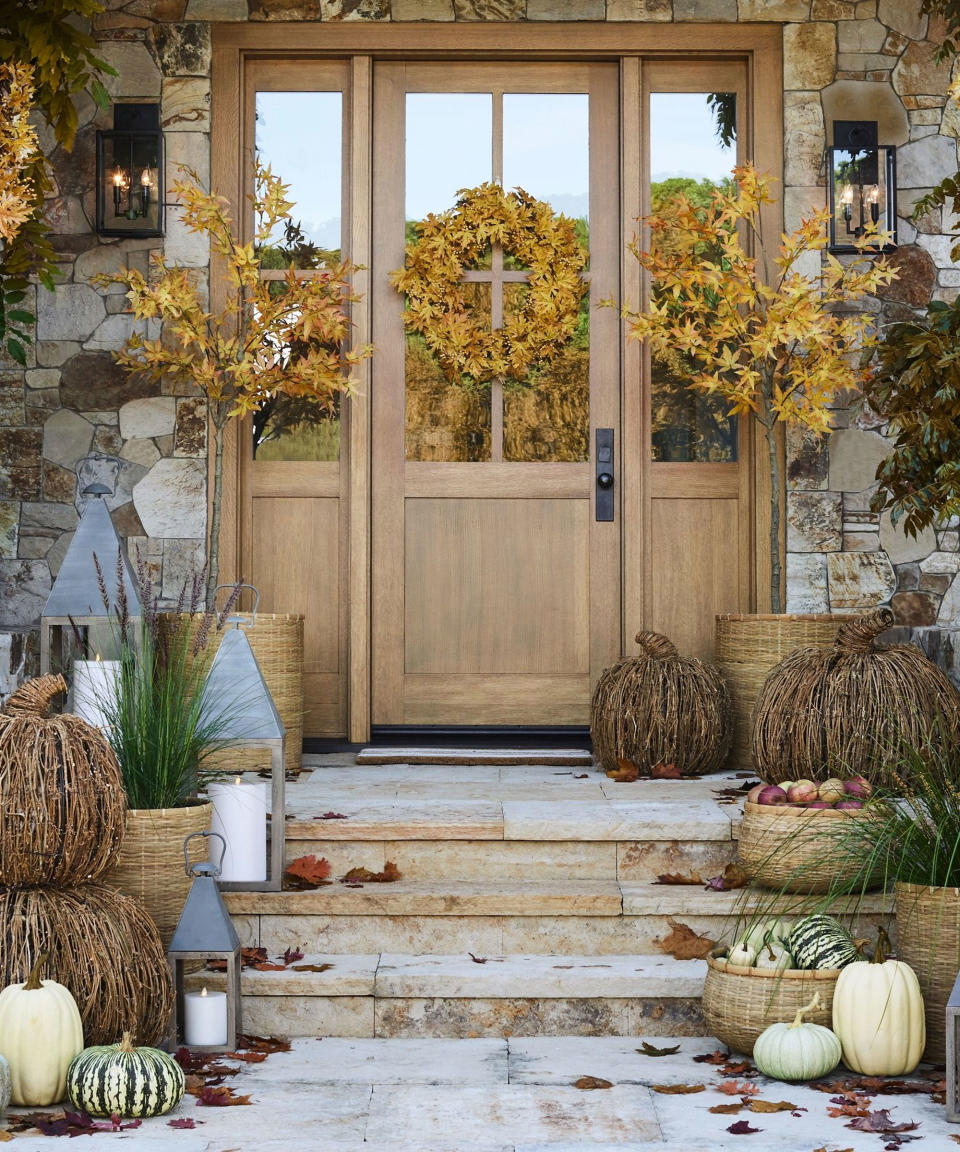 Halloween front door decor