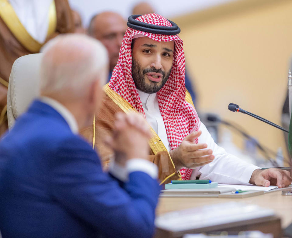 <div class="inline-image__title">President Biden and Saudi Crown Prince Mohammed bin Salman</div> <div class="inline-image__credit">Anadolu Agency</div>