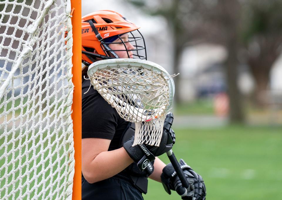 The Pennsbury Falcons, and goalie Kema Brown, are