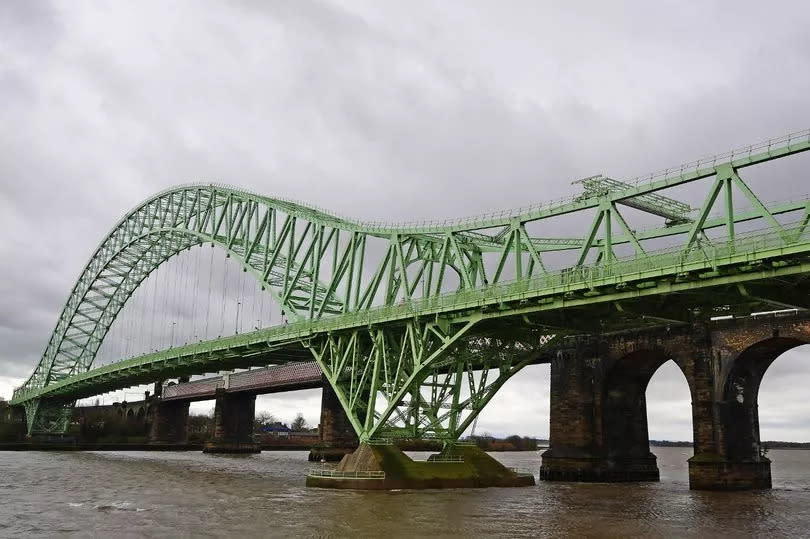 A general view of the Silver Jubilee Bridge in Halton