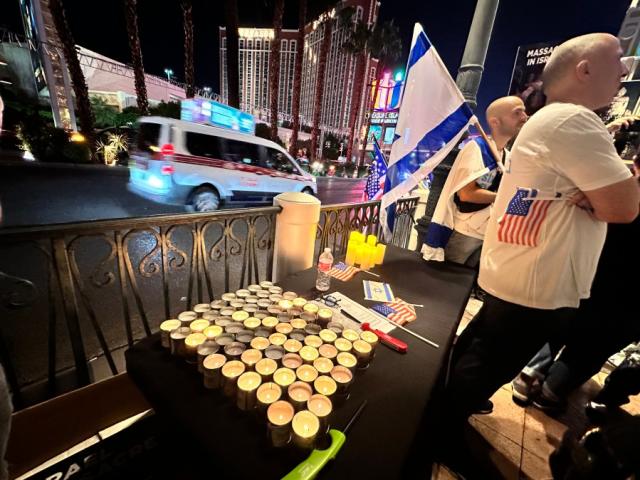 Rally held on Las Vegas Strip to support Israel amid attacks